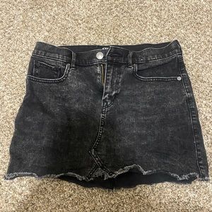 Express black jean skirt